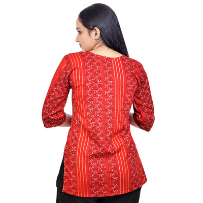 Girls Cotton Embroidred Stylish Floral Design Casual & Festive Wear Top For Girls & ladies