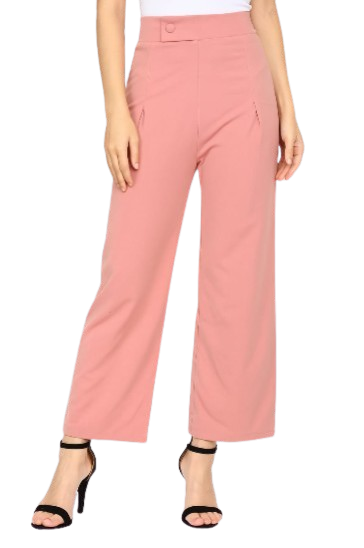 Women’s High Waist Wide Leg Pants | Casual & Office Wear Trousers