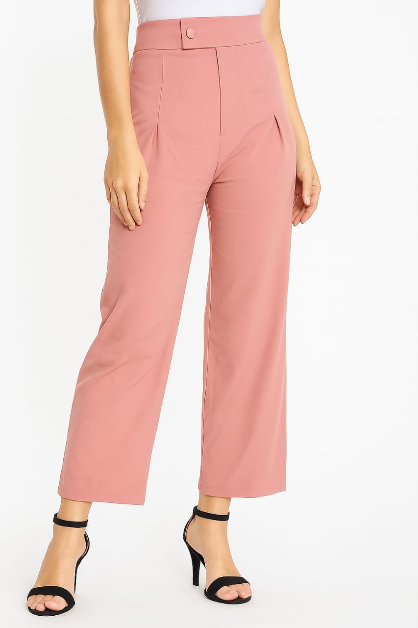 Women’s High Waist Wide Leg Pants | Casual & Office Wear Trousers