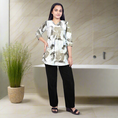 Stylish Printed Short Kurti for Women & Girls | Casual Wear Ethnic Tunic Top