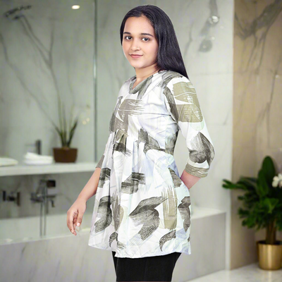 Stylish Printed Short Kurti for Women & Girls | Casual Wear Ethnic Tunic Top