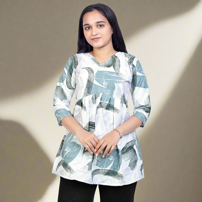 Stylish Printed Short Kurti for Women & Girls | Casual Wear Ethnic Tunic Top
