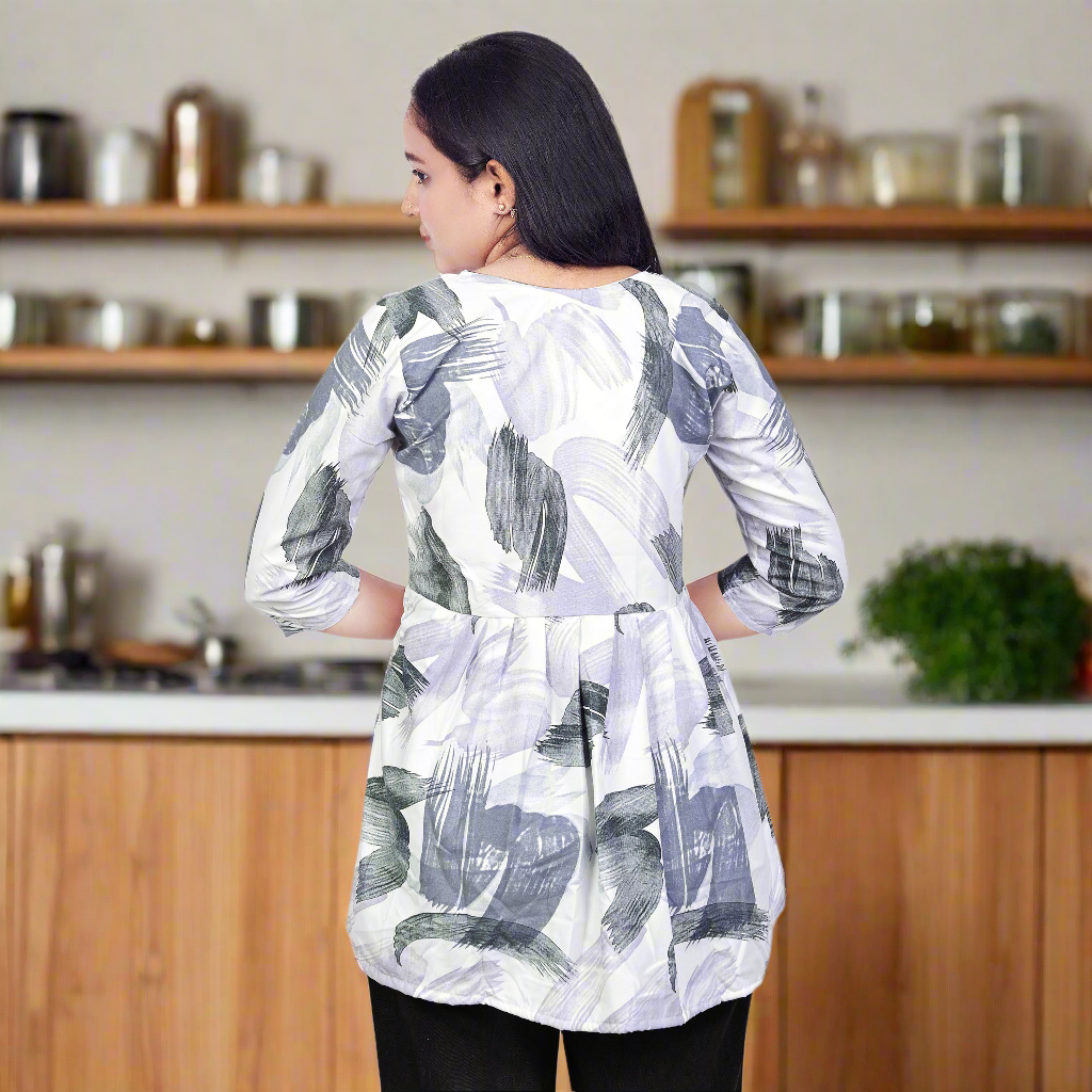 Stylish Printed Short Kurti for Women & Girls | Casual Wear Ethnic Tunic Top