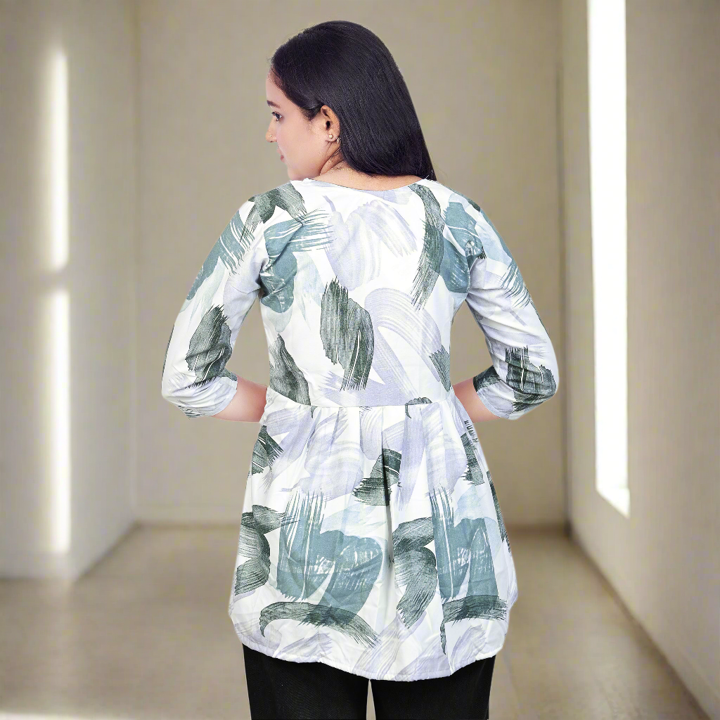 Stylish Printed Short Kurti for Women & Girls | Casual Wear Ethnic Tunic Top