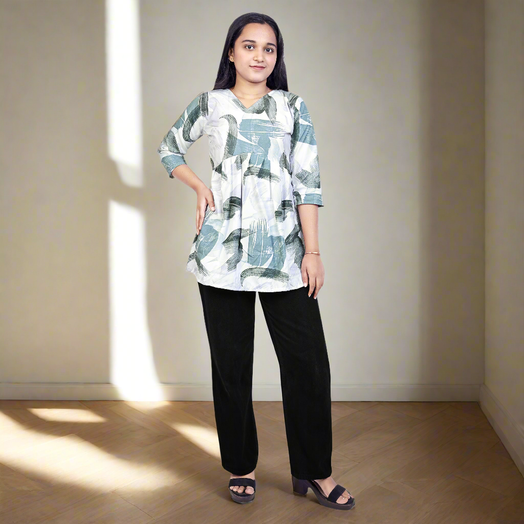 Stylish Printed Short Kurti for Women & Girls | Casual Wear Ethnic Tunic Top
