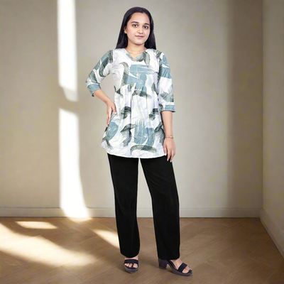 Stylish Printed Short Kurti for Women & Girls | Casual Wear Ethnic Tunic Top
