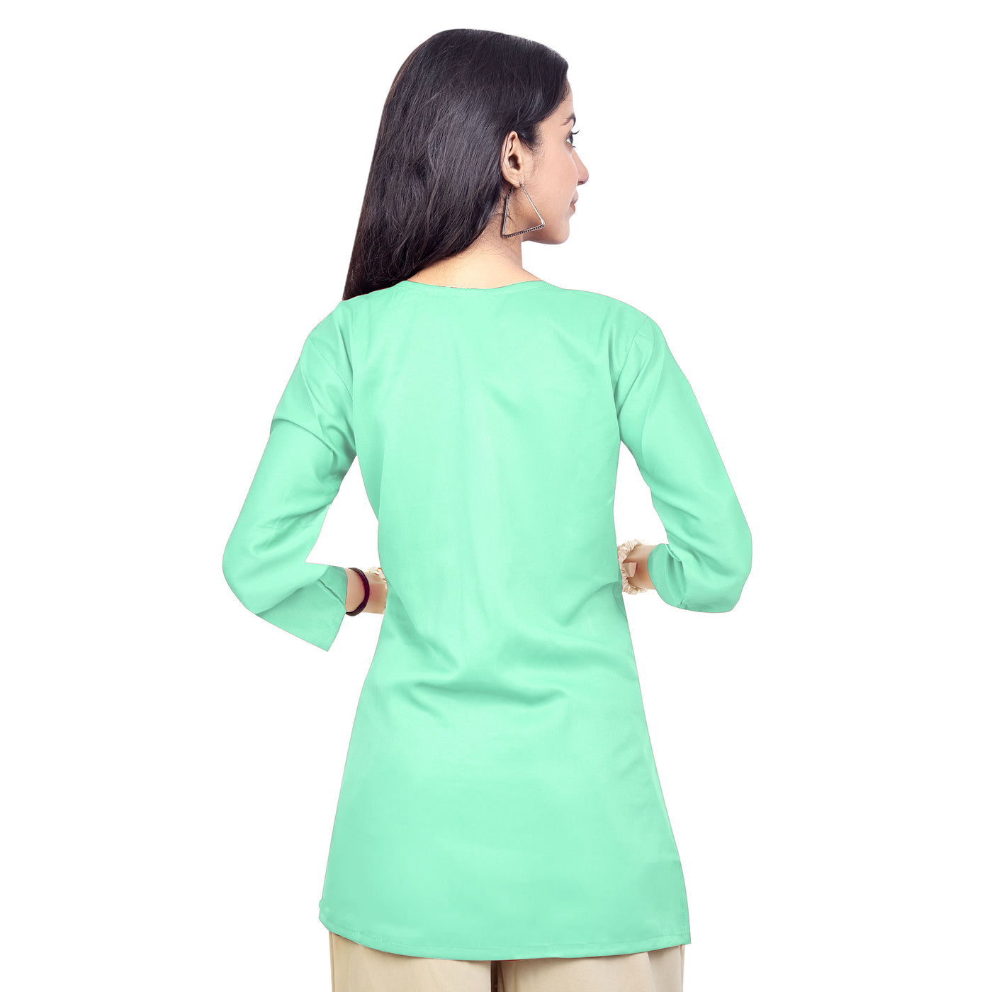 Trendy Red Embroidered Rayon Short Kurti for Women | Stylish Party & Casual Wear Top
