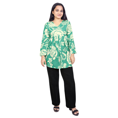 Floral Printed Short Kurti for Women & Girls – Stylish Daily Wear Top