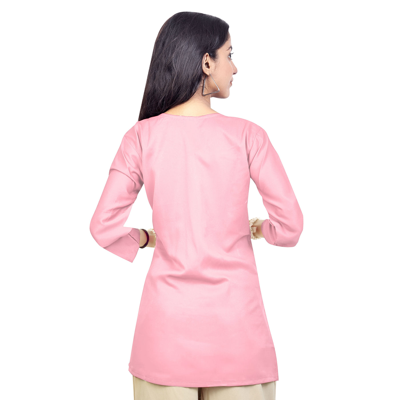 Trendy Red Embroidered Rayon Short Kurti for Women | Stylish Party & Casual Wear Top